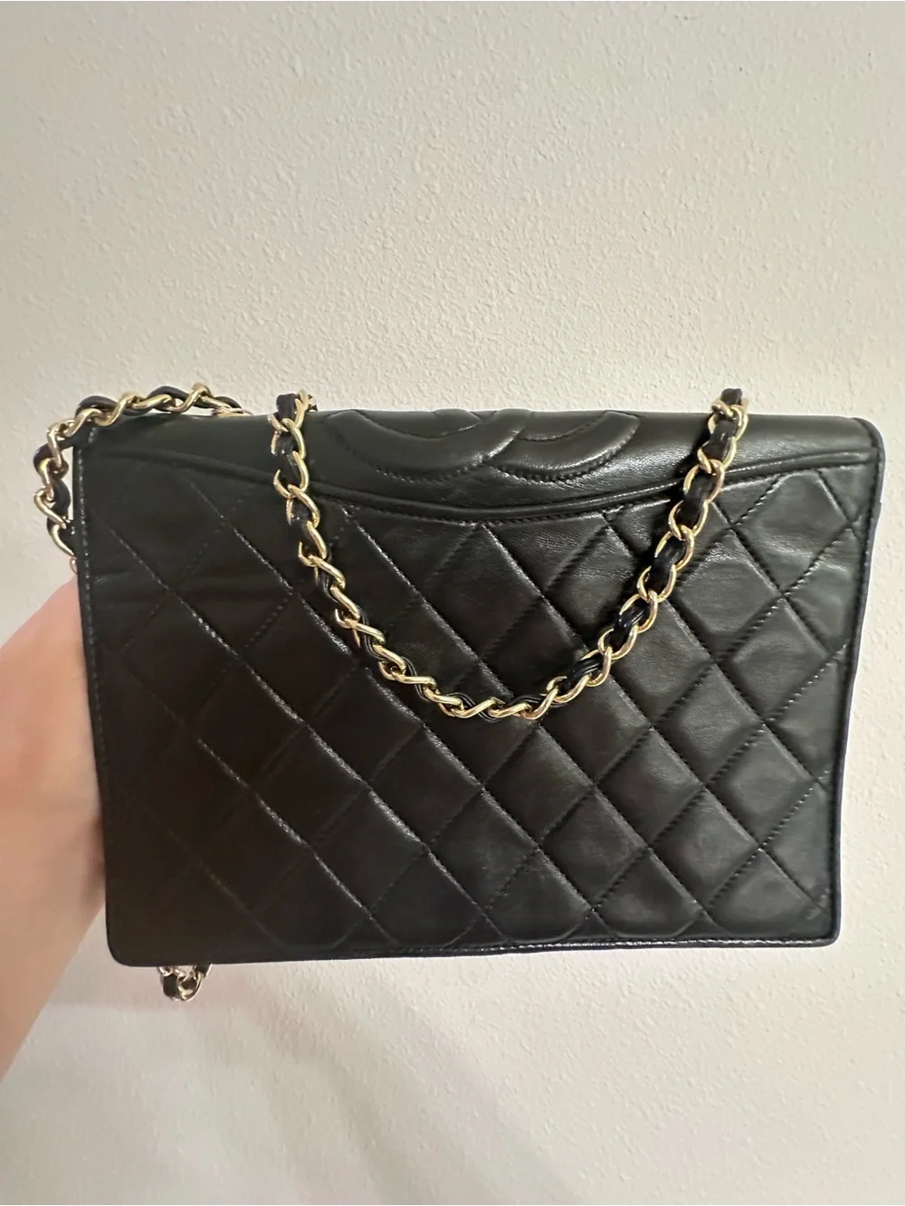 CHANEL Black Quilted Flap Shoulder Bag
